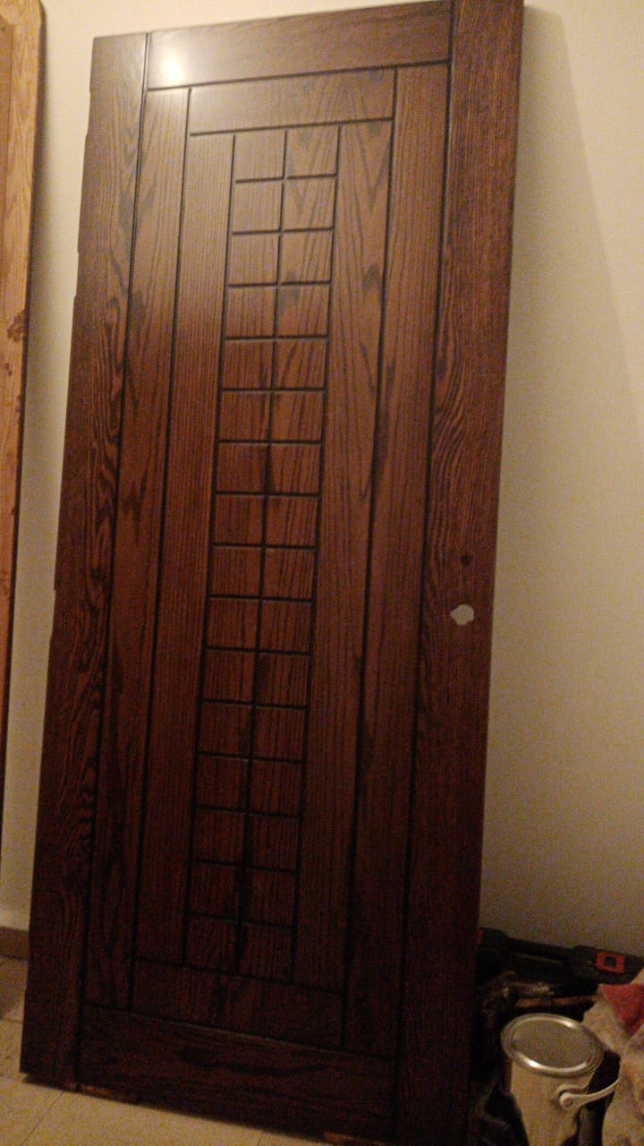 Custom solid wood door, handcrafted